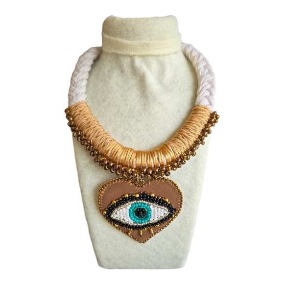 Modern Evil Eye Necklace - Picture 1 of 3